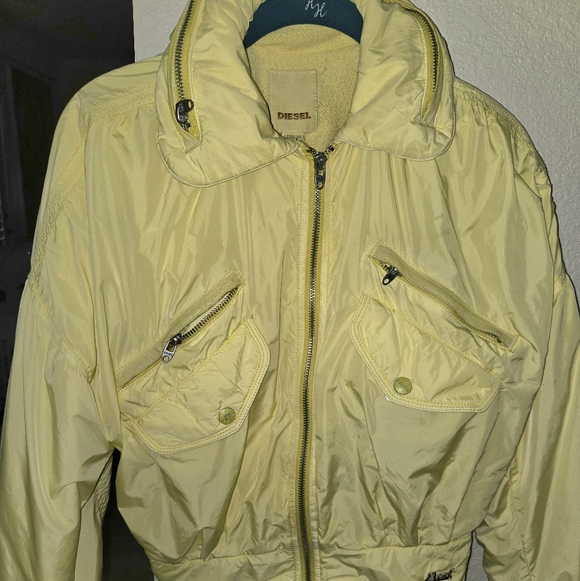 Diesel Women's Vibrant Yellow Bomber Jacket - Picture 11 of 11